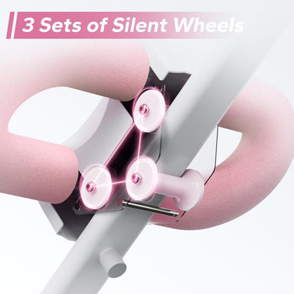 Merach Foldable Adjustable Ab Trainer with LCD Monitor - Comprehensive Home Gym Equipment for Core, Arm, Leg, and Glute Development, Ideal for Women's Fitness Routines