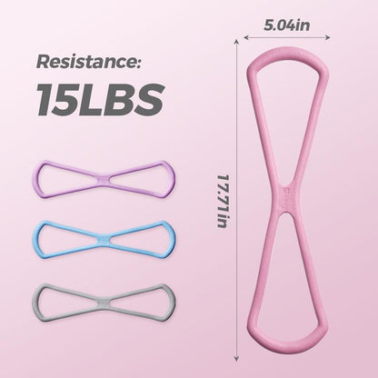 Elevate Your Workout with KEEP Resistance Bands - Versatile Figure 8 TPE Bands for Women, Perfect for Arms, Chest Expansion, Yoga, and Muscle Training